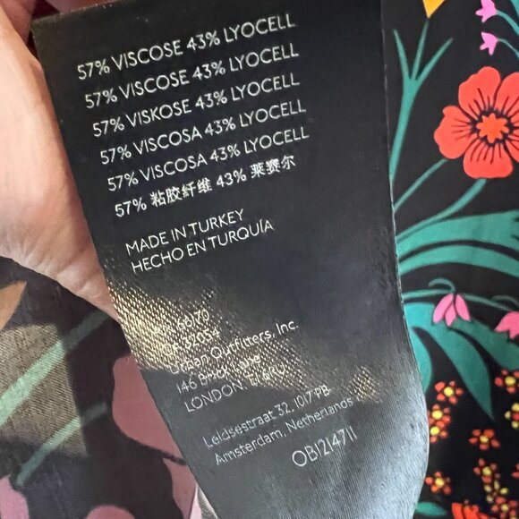 Free People Dress -Strawberry Fields Black Floral Summer Mini, Size: M - Picture 11 of 16